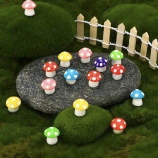 Mini Resin Muhrooms 5pc
