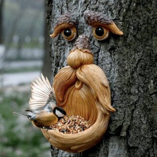 Bird Feeder Tree Face