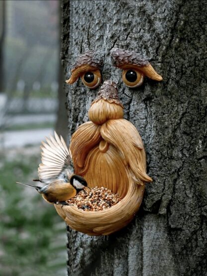 Bird Feeder Tree Face
