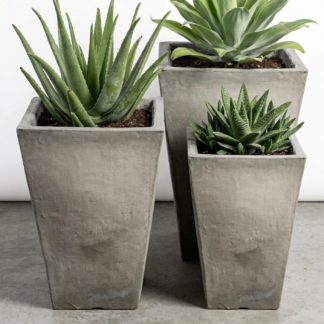 Studio Square Tapered Pot