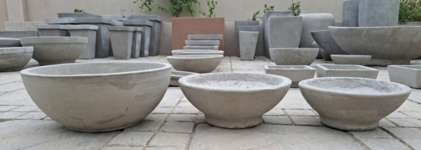 Studio Cement Bowl Planter